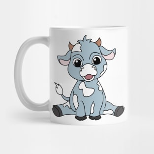 Blue cow Mug